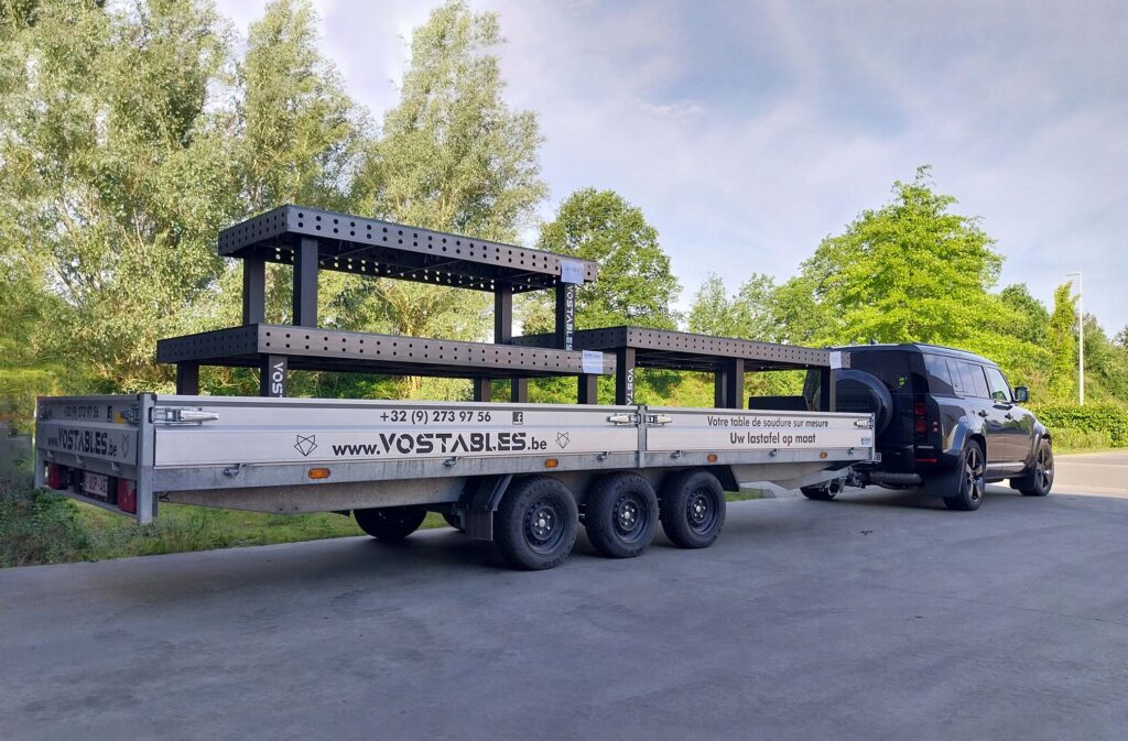 Lastafel op maat met transport